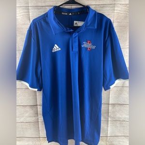 🔥NWT University of Tulsa Golden Hurricanes Adidas Climalite Polo